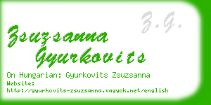 zsuzsanna gyurkovits business card